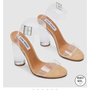 Steve Madden clear heels